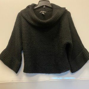 International Concepts INC Women's Knit Crochet Blouse - Black